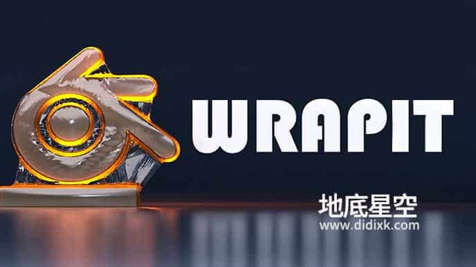 Blender插件-塑料包装效果插件 WrapIt V1.0