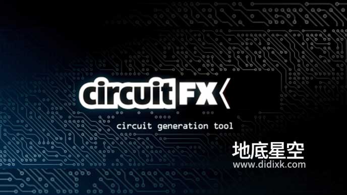 AE脚本-科技感电路板电流路线 Aescripts circuitFX V1.90