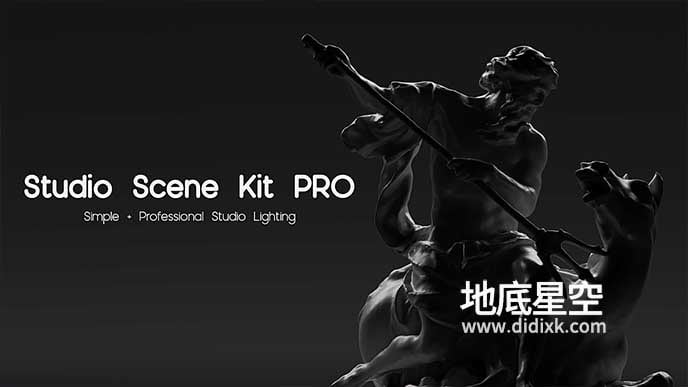 Blender预设-摄影棚灯光场景资产预设 Studio Scene Kit Pro