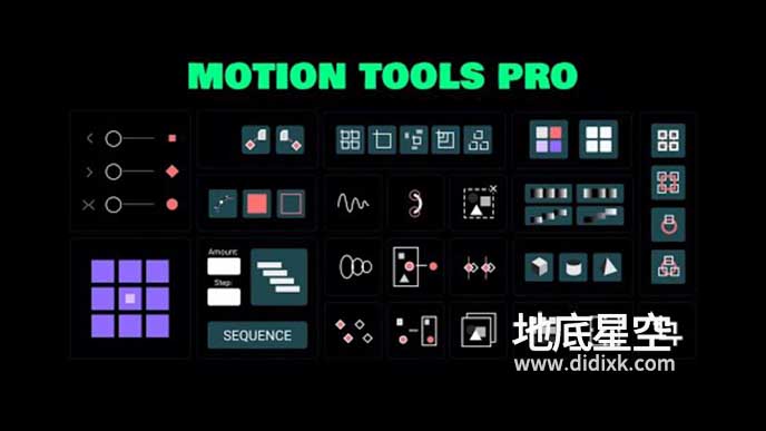 AE脚本-中心点对齐关键帧曲线调整MG脚本 Motion Tools Pro V1.4.5+使用教程
