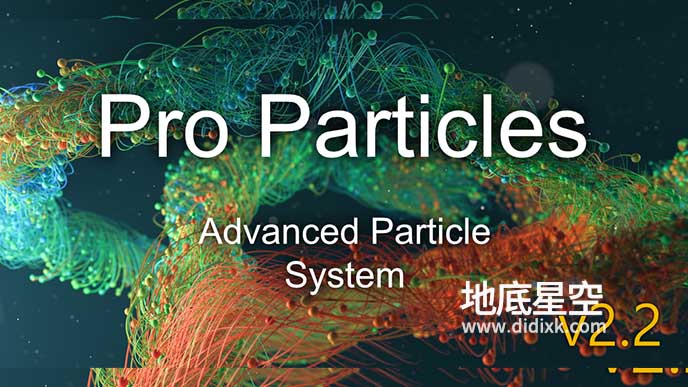 Blender插件-高级粒子特效动画 Pro Particles V2.2.0 – Geonodes Particle System