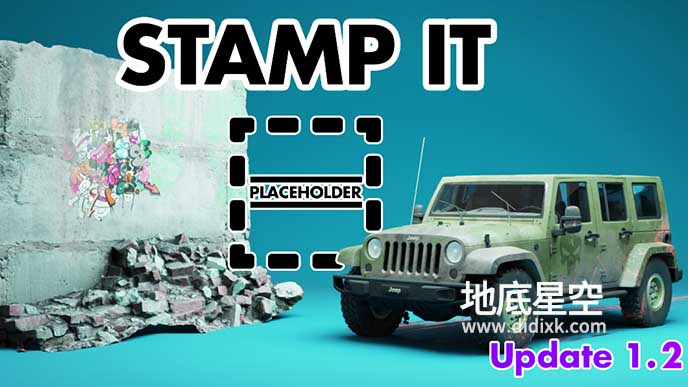 Blender插件-贴图印章插件 Stamp It! v1.2.1