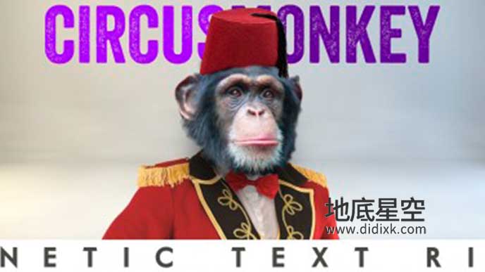 AE脚本-个性动态文字排版3D翻转动画 CircusMonkey V1.12