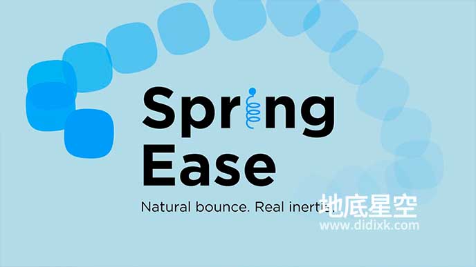 AE脚本-物理动力学惯性弹跳动画效果 Spring Ease v1.0 含使用教程