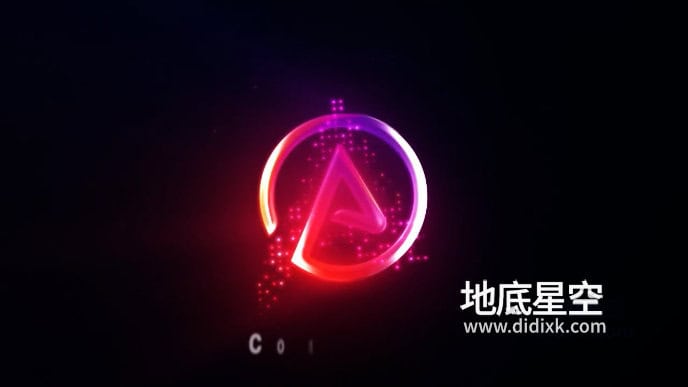 AE模板-快速光效数字晶格logo标志开场动画