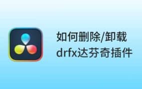 如何安装和卸载删除drfx格式的达芬奇插件