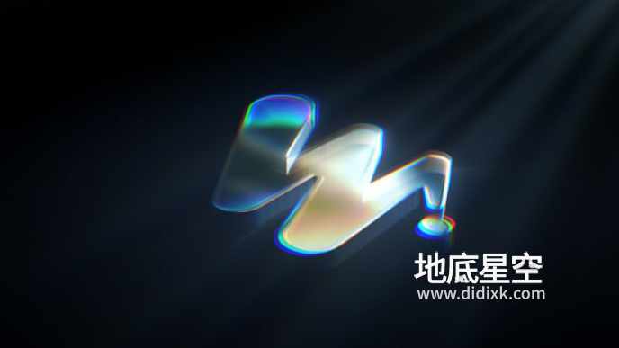 AE模板-深色背景描边显现明亮logo标志 AE模板-深色背景描边显现明亮logo标志