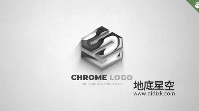 AE模板-铬金属亮边线条logo轮廓动态揭示效果 AE模板-铬金属亮边线条logo轮廓动态揭示效果