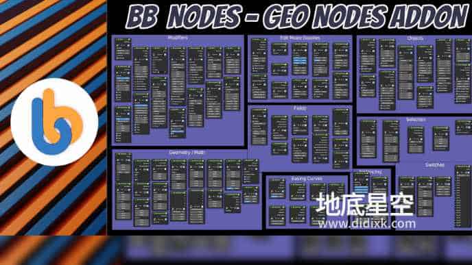 Blender插件-自定义节点菜单工具 B.B. Nodes v2.1.2