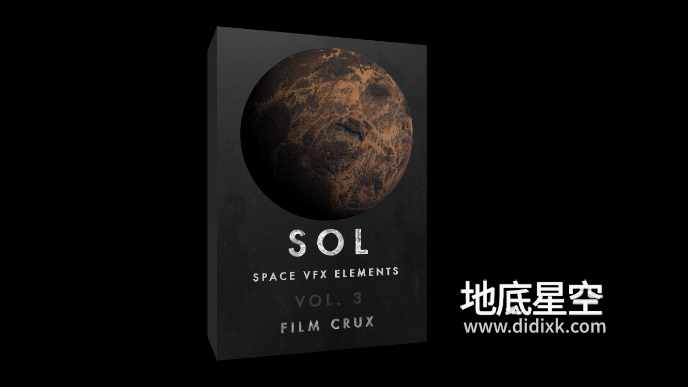 视频素材-100组宇宙星球图片视频特效合成素材 FilmCrux SOL – Space VFX Elements Vol.3