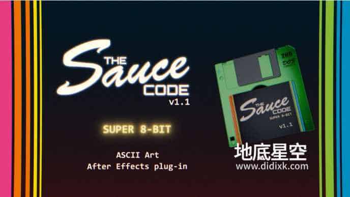 AE插件-创意ASCII字符艺术效果 TheSauceCode v1.1 Win 含使用教程