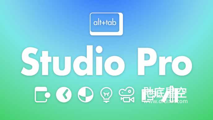 Blender插件-室内摄影棚灯光材质摄像机动画预设 Alt Tab Studio V1.0.4