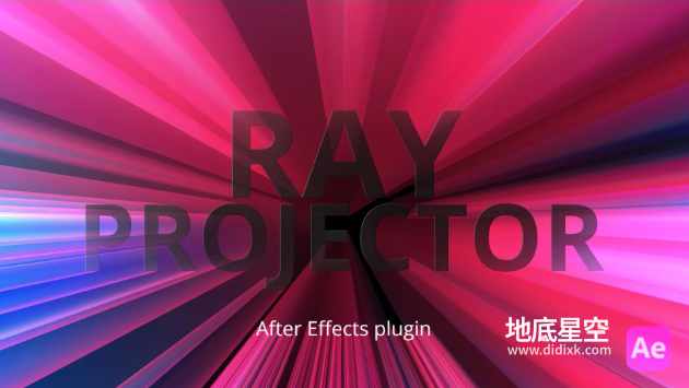 AE插件-放射光线拖尾特效 Ray Projector V1.0.0 Win