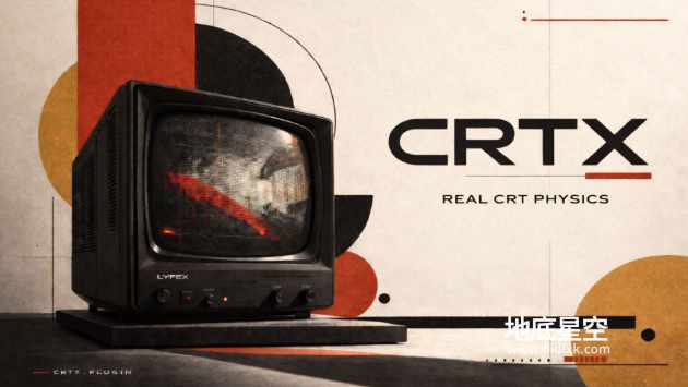 AE/PR插件-中文汉化版复古老电视机故障视觉特效 CRTX V1.2 Win