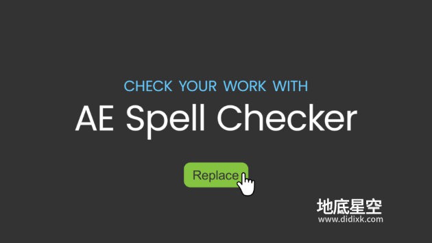 AE脚本-图层拼写纠错工具 AE Spell Checker V1.1.0 含使用教程
