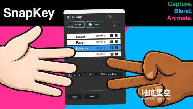AE脚本-图层动画融合过渡脚本 Aescripts SnapKey V1.6.1