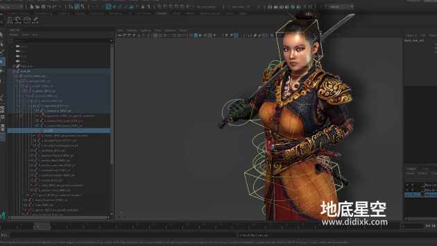 Maya教程-三维游戏人物绑定教程 Character Rigging in Maya for Game Production 中文/英文字幕