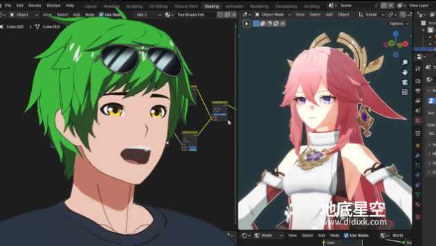 Blender插件-卡通漫画渲染引擎插件 Goo Engine V4.4