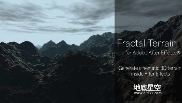 AE插件-三维地形山脉生成器 Fractal Terrain v1.0.2 Win/Mac