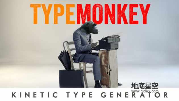 AE脚本-倒鸭子客服抖音常用文字排版翻转动画制作 TypeMonkey v1.28