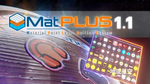 Blender预设-Blender PBR材质绘制纹理贴图插件 Matplus V1.2.2 + 材质资产预设