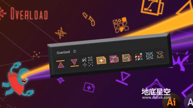AE/AI/PS脚本-实时交互MG动画制作神器扩展脚本 Overlord v2.7.0 Win/Mac
