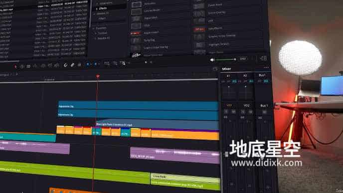 达芬奇教程-中文/英文字幕Davinci Resolve 达芬奇视频剪辑调色新手入门基础教程