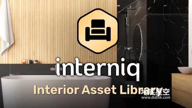 Blender预设- 583组室内家具装饰品3D模型资产预设插件 Interniq V2.1.1