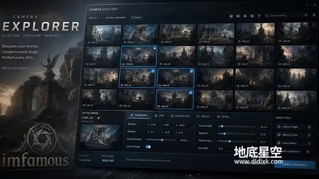 3DS MAX插件-Cam Explorer v1.12 Win 摄像机略缩图插件