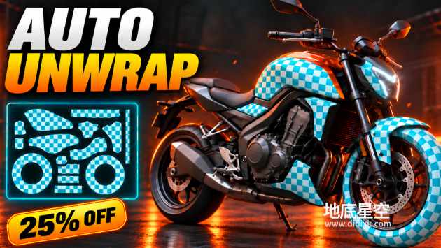 Blender插件-智能自动展UV插件 Auto Unwrap V1.1.0+使用教程