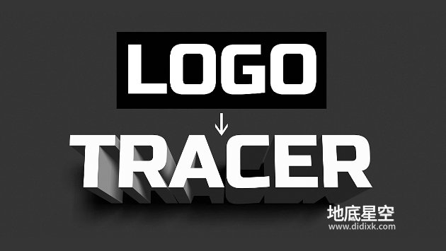 Blender插件-三维立体LOGO挤出效果 Logo Tracer V1.3.1