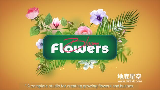 AE脚本-花朵植物生长动画生成工具 Flowers Bloom V1.5.19 + 使用教程