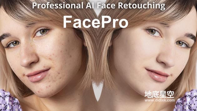 AE/PR插件-中文汉化 FacePro V1.1.1 Win/Mac 智能皮肤修饰瑕疵去除美颜插件