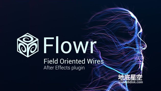 AE插件-三维彩色渐变线条生长流动特效 Flowr v1.0.0 Win/Mac